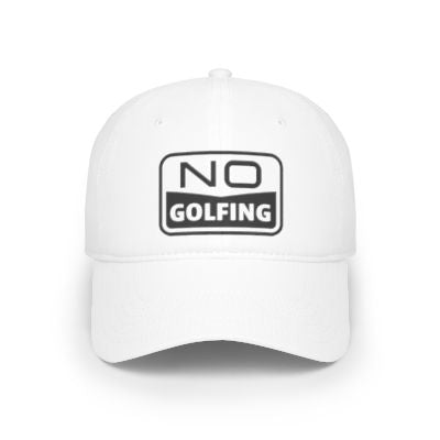 No Golfing Hat - White