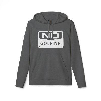 No Golfing Premium Adidas Hoodie Sweatshirt - BLK